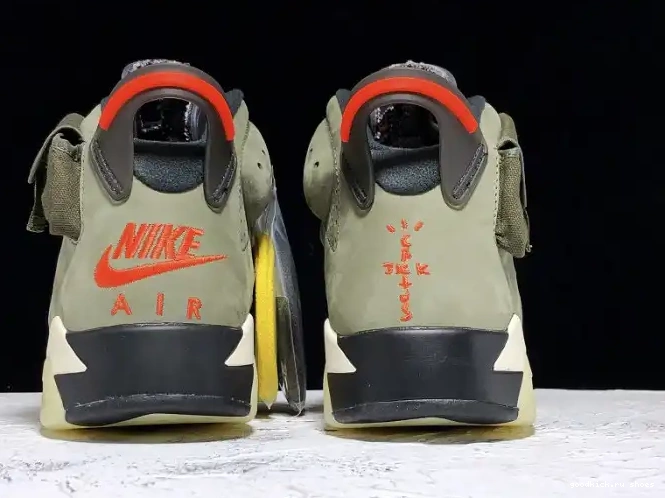 Rep Scott Travis Air Jordan Medium CN1084-200 6 Olive x 0428